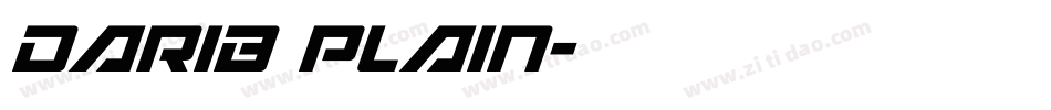DaRib Plain字体转换